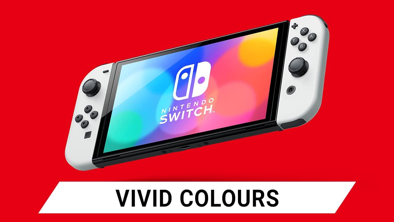 Nintendo Switch (OLED Model) - Neon Blue/Neon Red 3