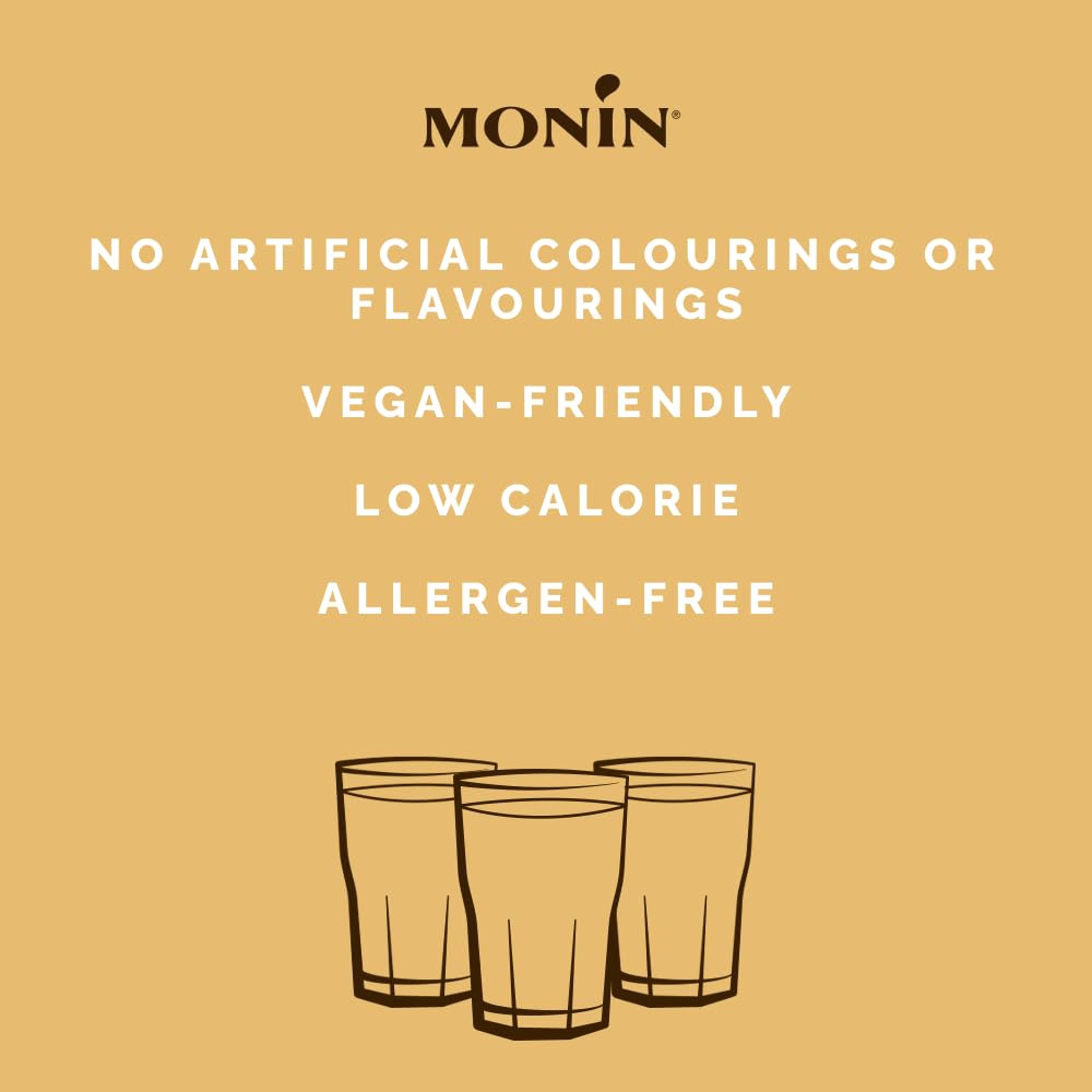 MONIN Premium Sugar Free Caramel Syrup 1L 9