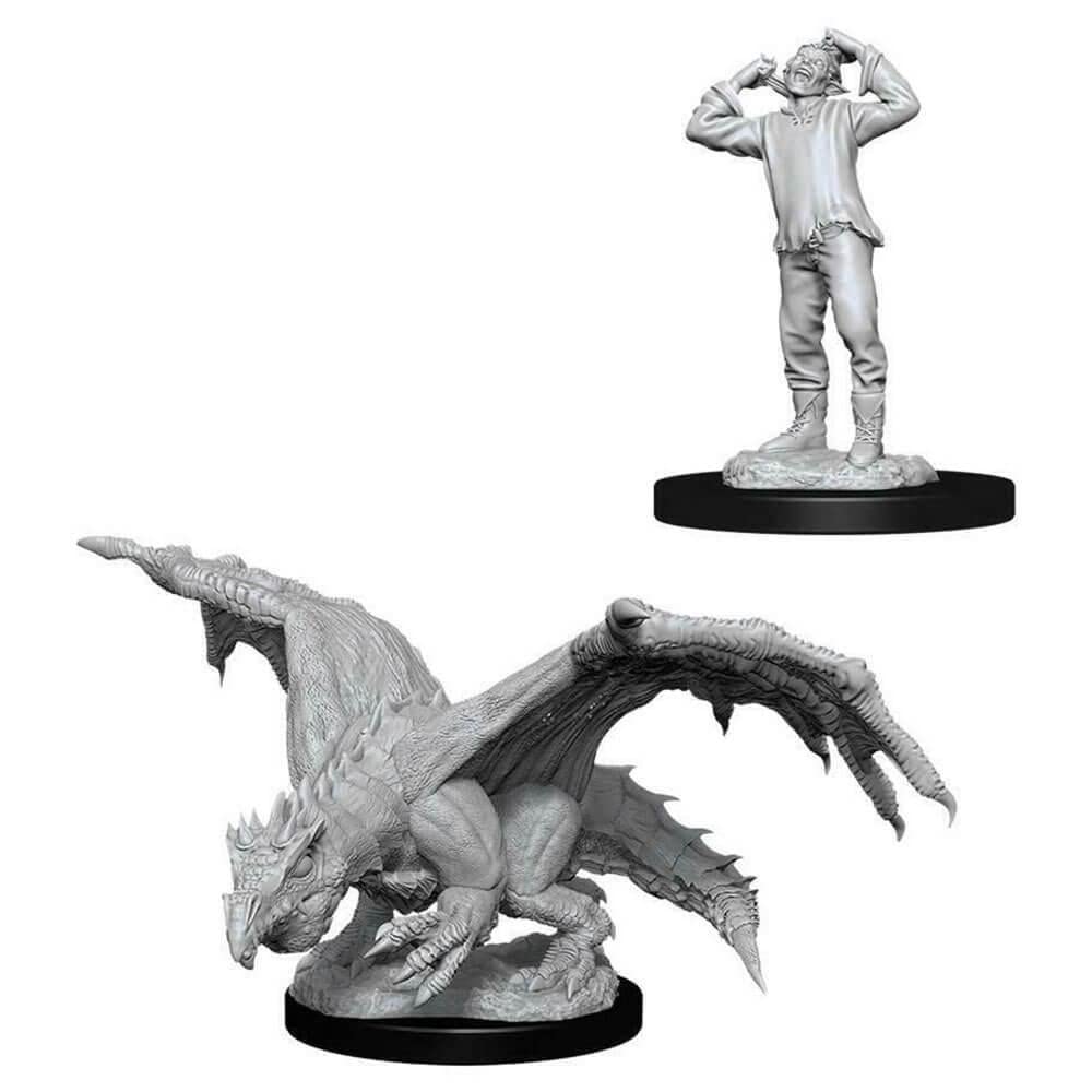 Dungeons & Dragons WizKids Miniature Figure - Primed Dragon Model | Plastic | Multicoloured