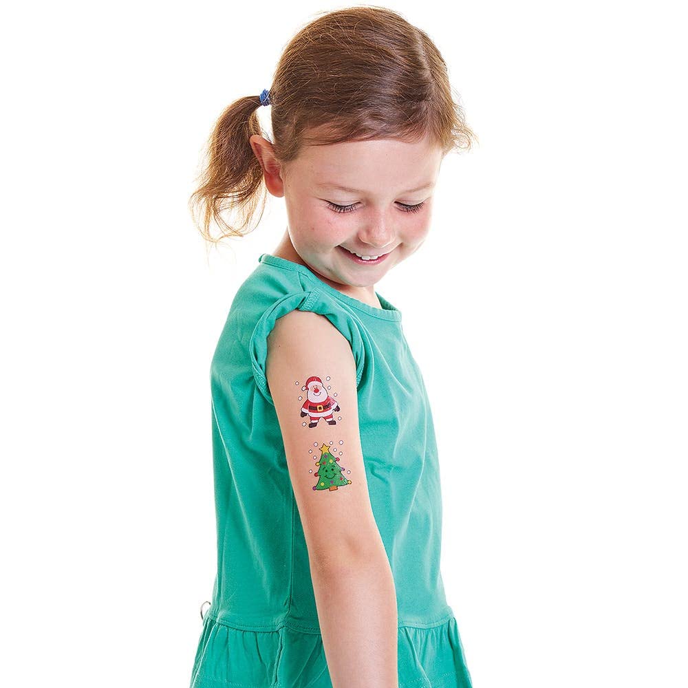 Baker Ross Christmas Chums Temporary Tattoos - Pack of 80 Assorted Festive Designs 6