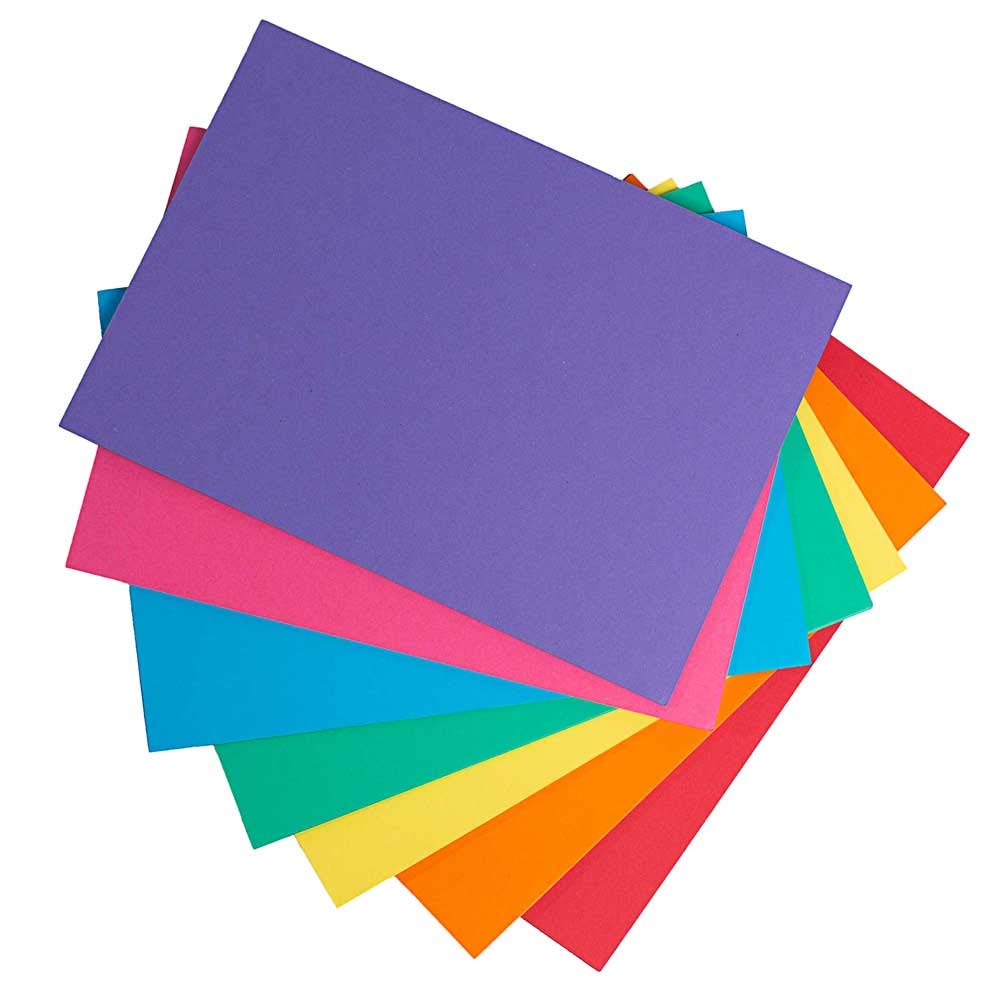 House of Card & Paper A3 160 GSM Card - Rainbow Coloured Card | Pack of 50 Sheets 1