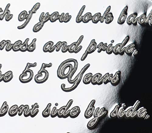 The Commemorative Coin Company 55th Emerald Wedding Anniversary Silver Commemorative Coin - .999 Silver Plated | 8g | 27mm Diameter 5