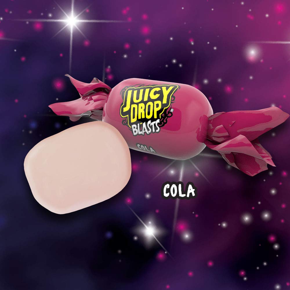 Juicy Drop Blasts Sweets 1kg - 6 Assorted Flavours (Watermelon, Strawberry, Lemon, Raspberry, Apple, Cola)
