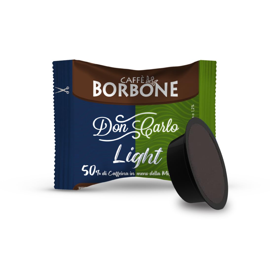 Caffè Borbone Don Carlo Light Coffee Blend - 100 Lavazza A Modo Mio Compatible Capsules