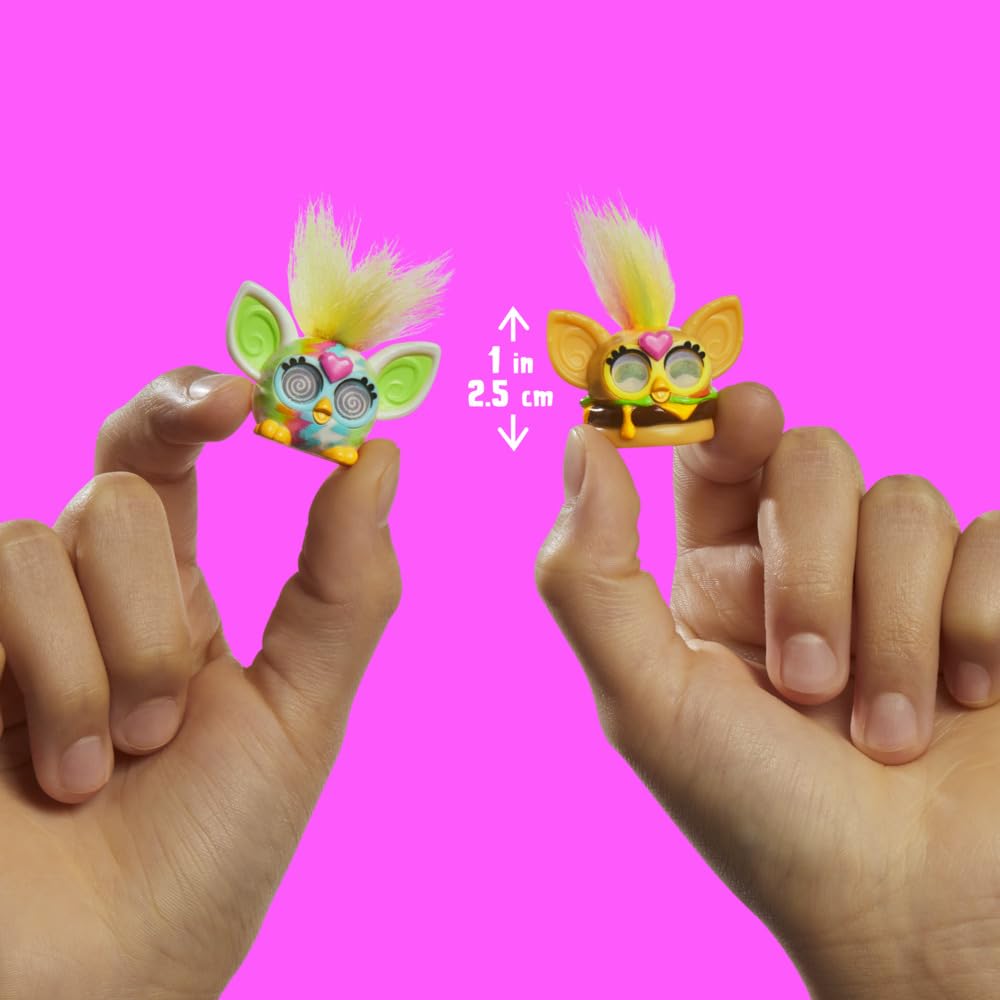 Furby Furby Minis 2 Pack Surprise Toy Figures, 2.5-cm Collectible Miniature Figures 3