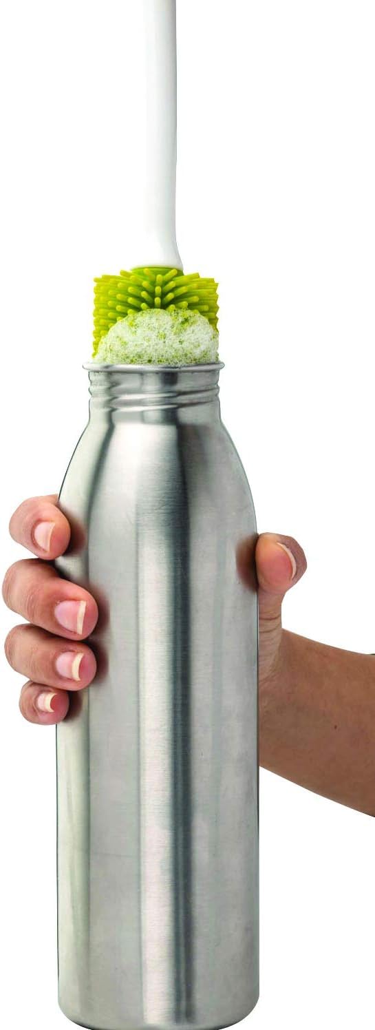 Joie - Silicone Bottle Brush for Water Bottles, Non-Scratch Cleaning Brush