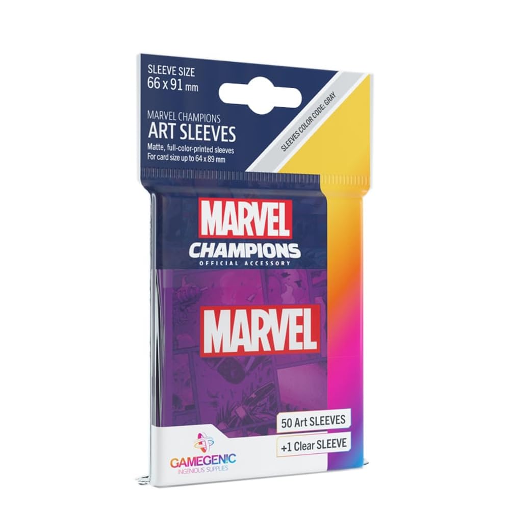 Gamegenic Marvel Champions Art Sleeves - Marvel Orange (50+1 Sleeves)