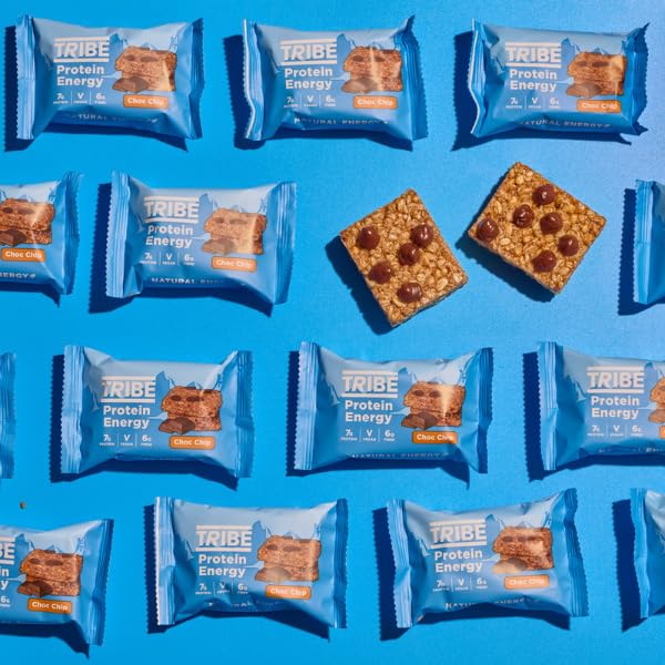 TRIBE Protein Energy Flapjack – Schokostückchen – Pflanzlich, vegan, proteinreich, ballaststoffreich 3