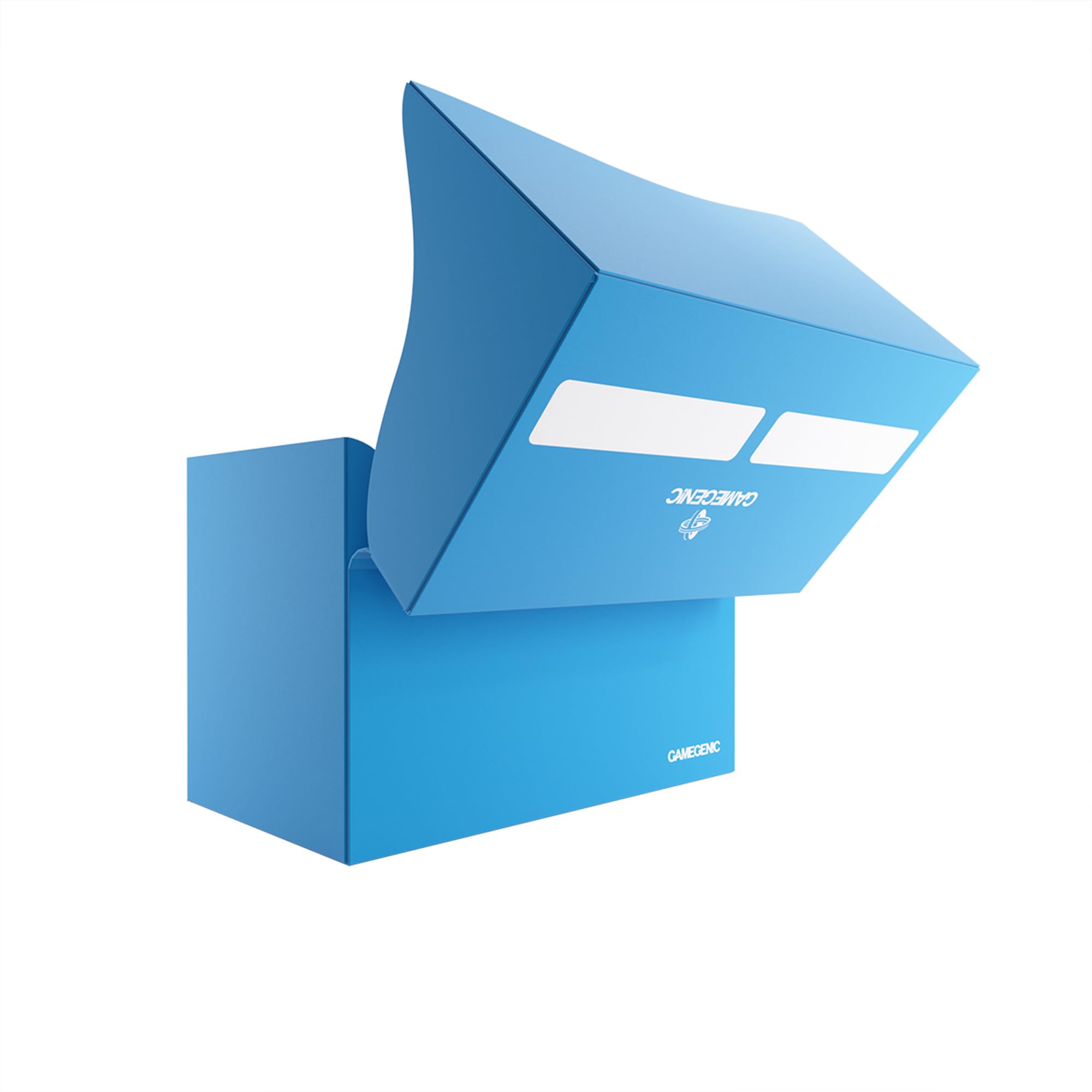 Gamegenic Double Deck Holder 200+ XL Card Box - Holds 200 Double-Sleeved Cards | Blue | Compact 4