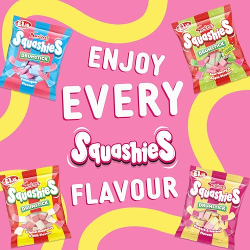 Swizzels Squashies Sweets - Rhubarb & Custard Flavour (120g) 5
