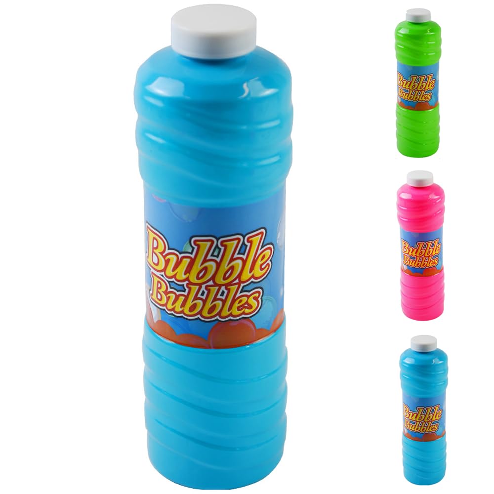 RAM ONLINE Giant Bubble Solution - 1 Litre Ready-to-Use Mixture with Wand | Assorted Colors