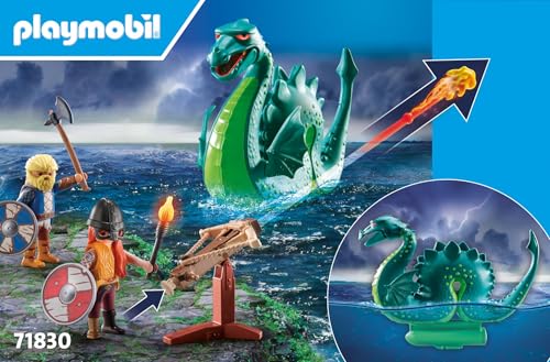 Playmobil Viking with Sea Monster Playset - Action-Packed Adventure for Ages 4+ 4