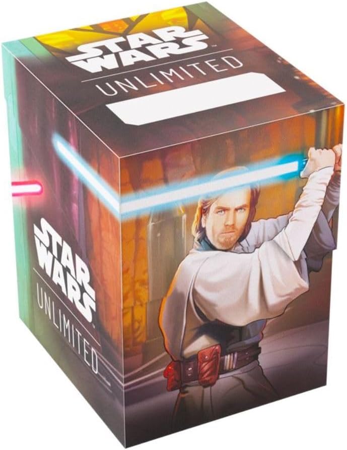 Gamegenic Star Wars Unlimited Soft Crate - Obi-Wan Kenobi/Darth Maul Deck Box with Token Storage