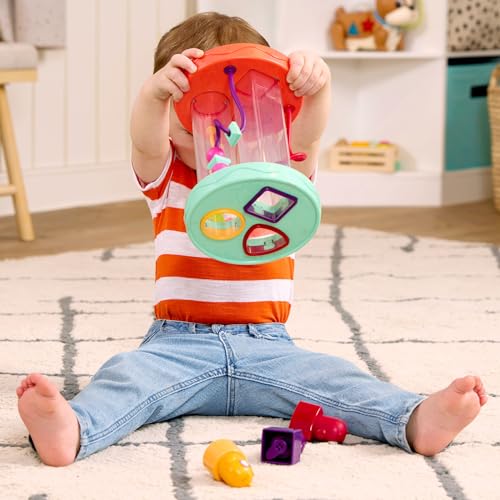 B. Toys Hooty-Hoo Owl Shape Sorter - Educational Baby Toy with Bead Maze & Whacky Sounds 8