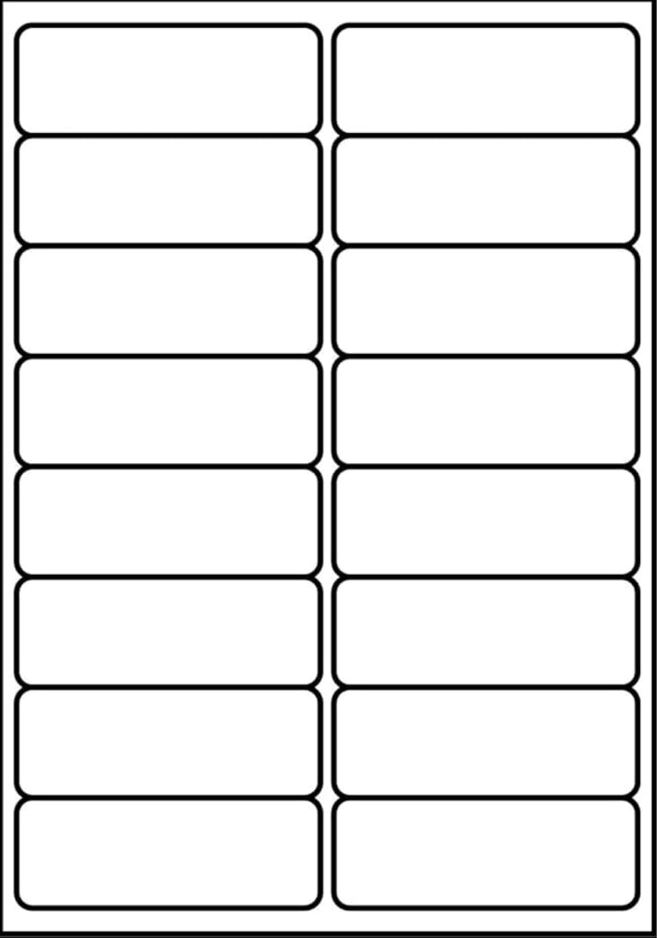 SmithPackaging A4 Self Adhesive Address Labels - 16 Labels/Sheet, 20 Sheets, Matte White 1