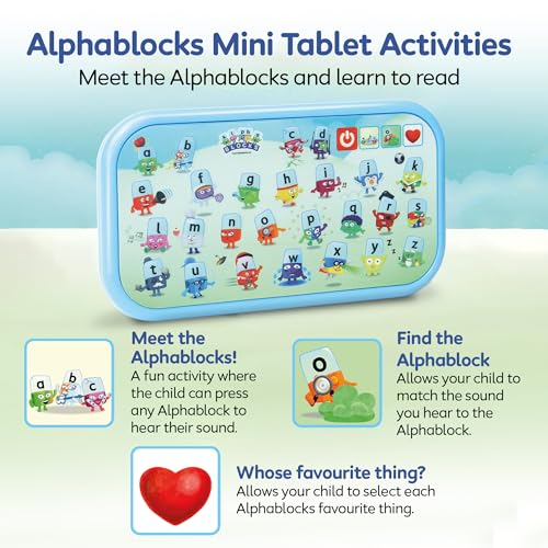 Alphablocks MiniTablet Toy - Interactive Learning Device for Ages 3+ 4