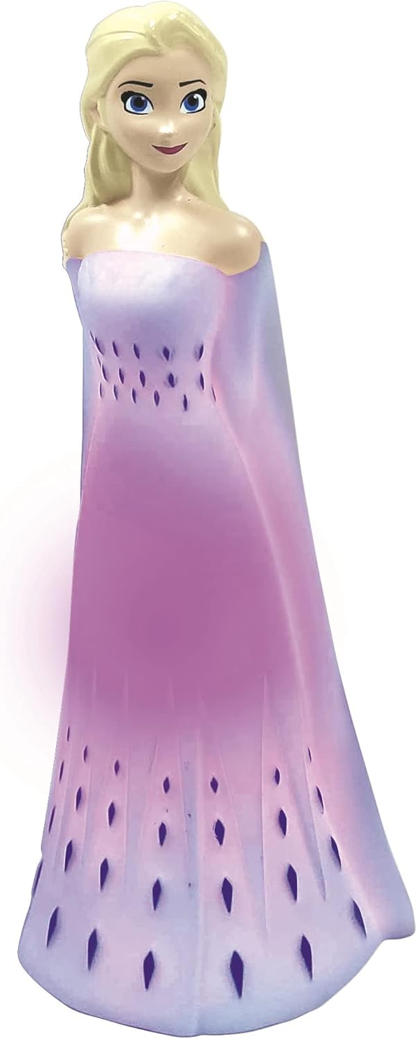 LEXIBOOK NLJ01FZ1 Frozen 2-Color Nightlight for Kids, LED Color-Changing Night Light with Elsa Design