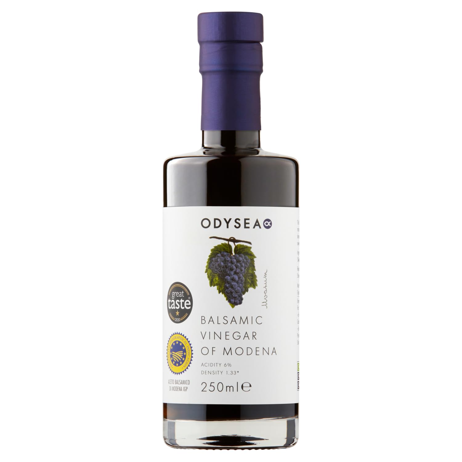 Odysea Balsamic Vinegar of Modena PGI - Traditional Italian Condiment 250ml