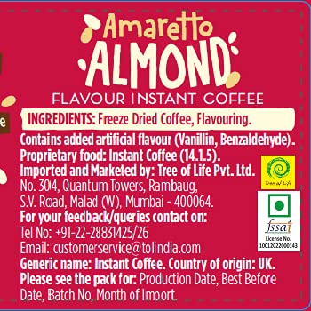 Beanies - Amaretto Almond Flavour Instant Coffee (50g) 9