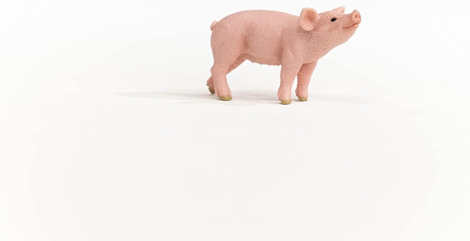 Schleich 13934 Piglet Figurine - Farm World Animal Toy for Ages 3 and Up 3