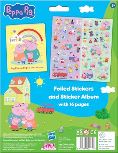 Peppa Pig Family Sticker Collection and Album - Featuring Evie Foiled Stickers 6