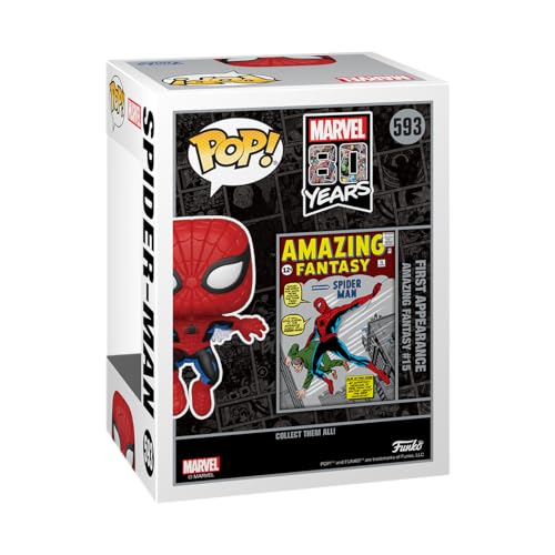 Funko Pop! & Tee Marvel Comics - Spider-Man Comic Cover Metallic Vinyl Figure & T-Shirt Bundle (77949)