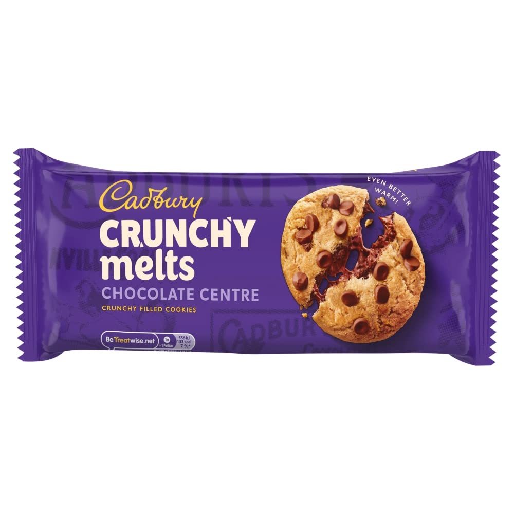 Cadbury Crunchy Melts Chocolate Chip Cookies - Soft Melting Centre | 156g Pack