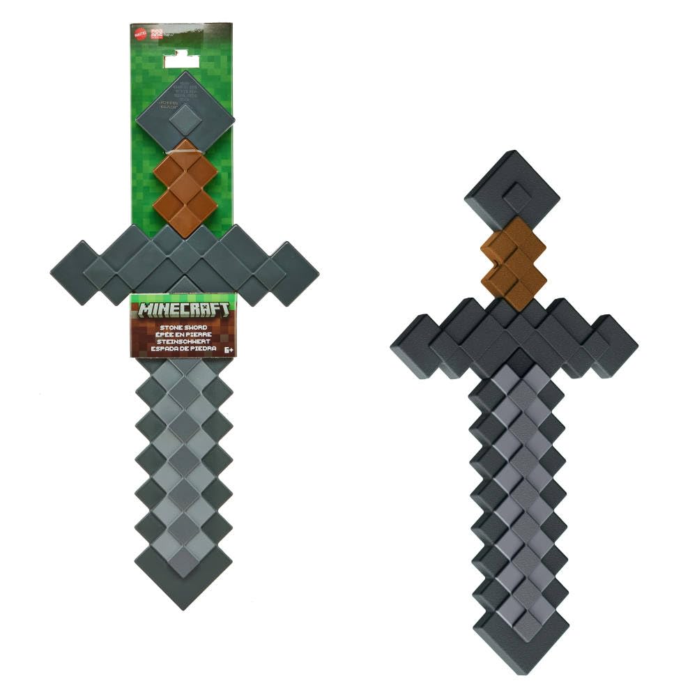 Minecraft Role-Play Battle Toy Accessory - Pixelated Design for Kids 6+ 6