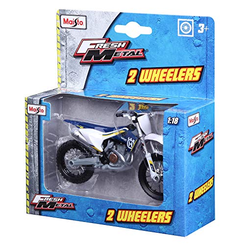 Maisto Husqvarna FC 450 Motorbike - 1:18 Scale Diecast Model - Blue
