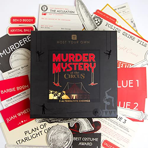 Talking Tables Circus Themed Murder Mystery Game for 5-12 Players