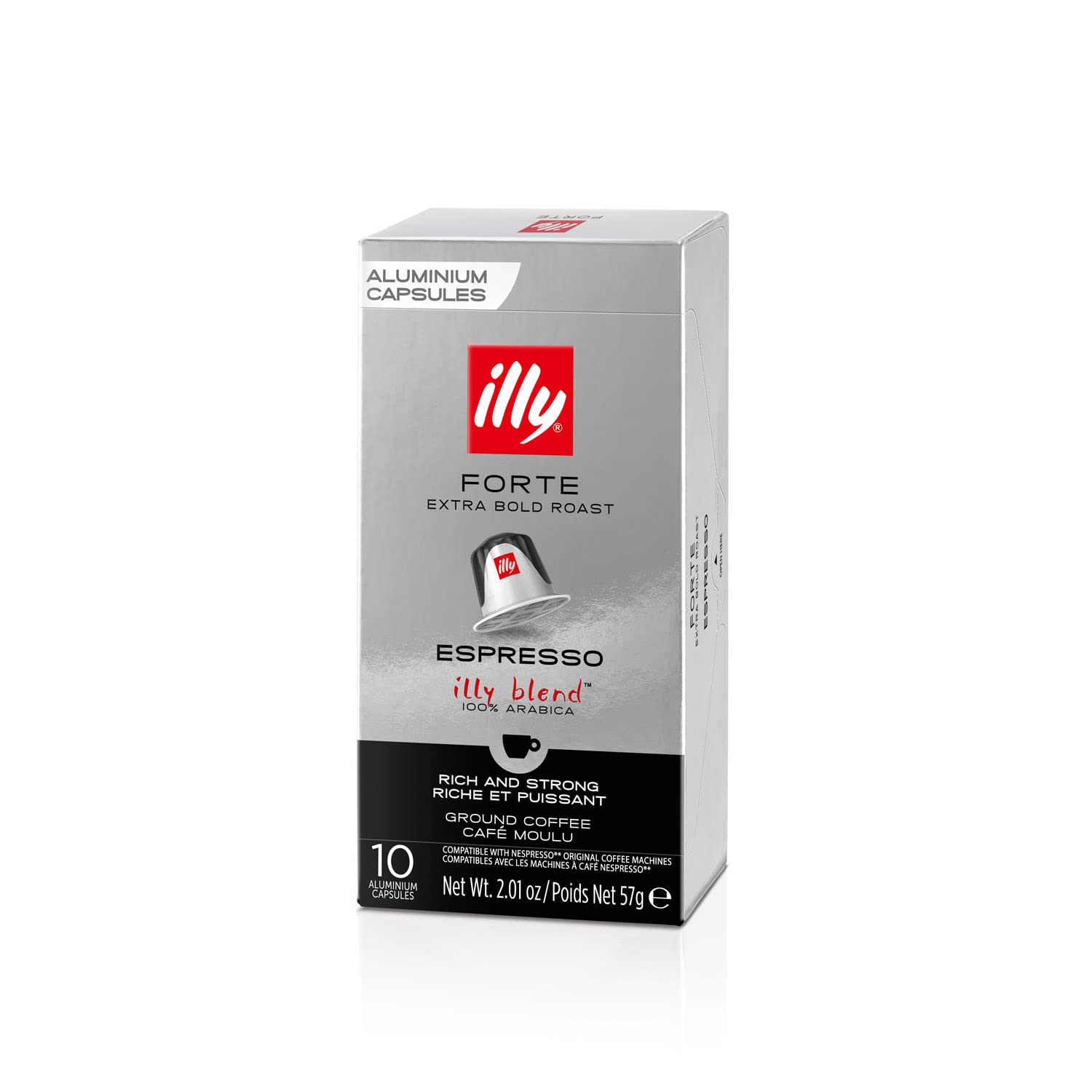 illy Forte Roast Nespresso Compatible Aluminium Coffee Capsules, 100% Arabica Blend 3