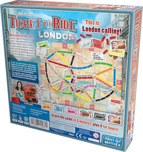 Days of Wonder Ticket to Ride London Board Game | Ages 8+ | 2-4 Players | 10-15 Minute Playtime 10
