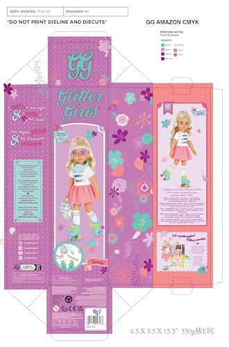 Glitter Girls Sunnie - 14" Fashion Doll with Roller Skates & Blonde Hair 9
