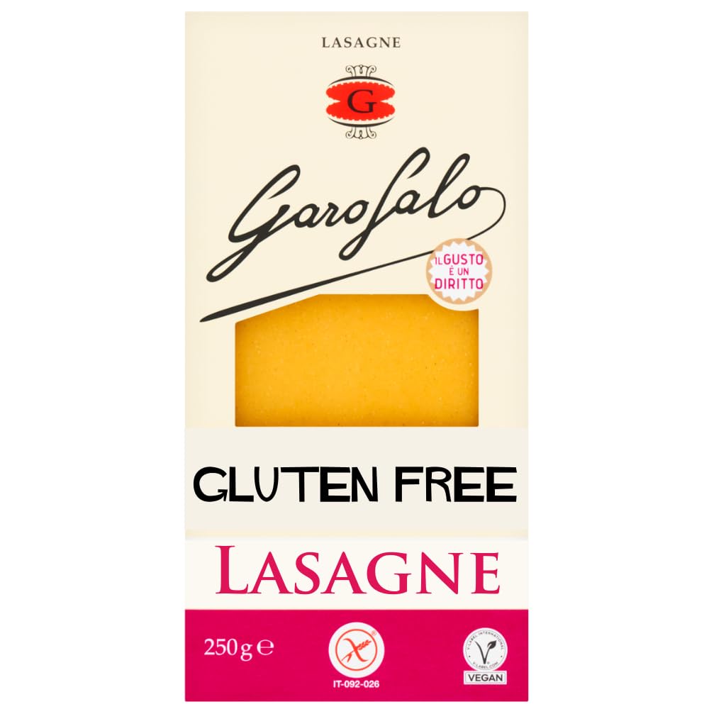 Garofalo Gluten Free Lasagne Sheets, 400g - Vegan & Coeliac-Safe Baking Pasta