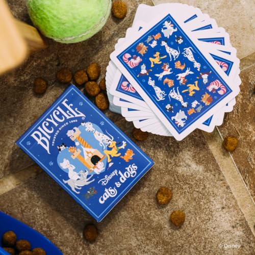 Bicycle Disney Cat and Dogs Playing Cards - Custom Design | Air Cushion Finish | Unisex Adult 3