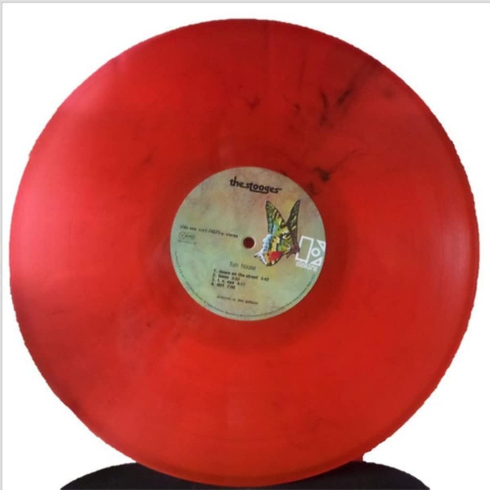 The Stooges - Fun House Vinyl (Solid Red Opaque/Black Half & Half, Rocktober Edition) 3
