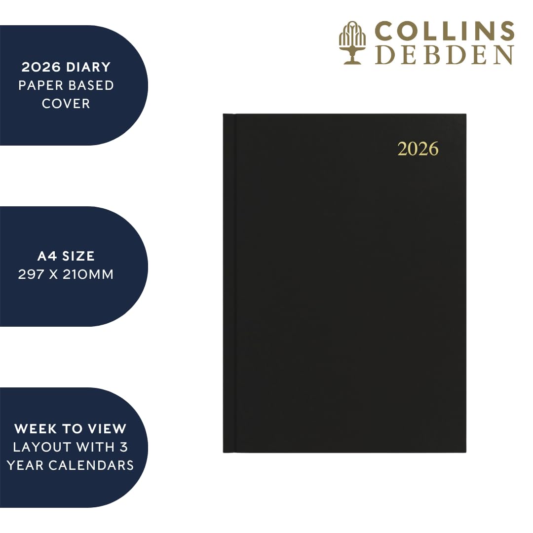 Collins - Essential - 2026 12 Month Calendar Year Planner, Week-To-View Dia 2
