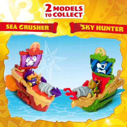 PIRATIX Sky Hunter Pirate Ship Playset - Parrot-Shaped Adventure Vehicle with Flapping Wings & Cannon for Kids 3+ 10