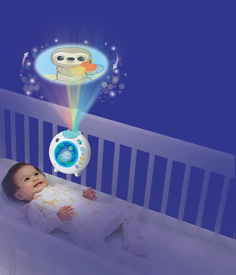 VTech Baby Sleepy Sloth Cot Light with Colourful Light Projection, Soothing Sounds & Timer 3