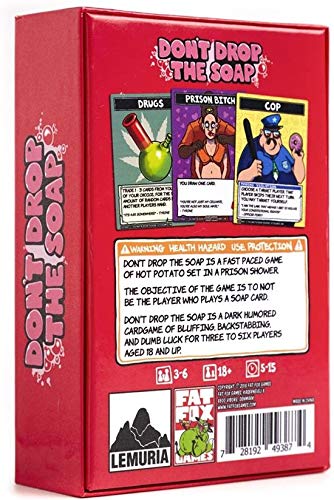 Don't Drop the Soap Card Game - Dark Humor Party Game for Adults 4