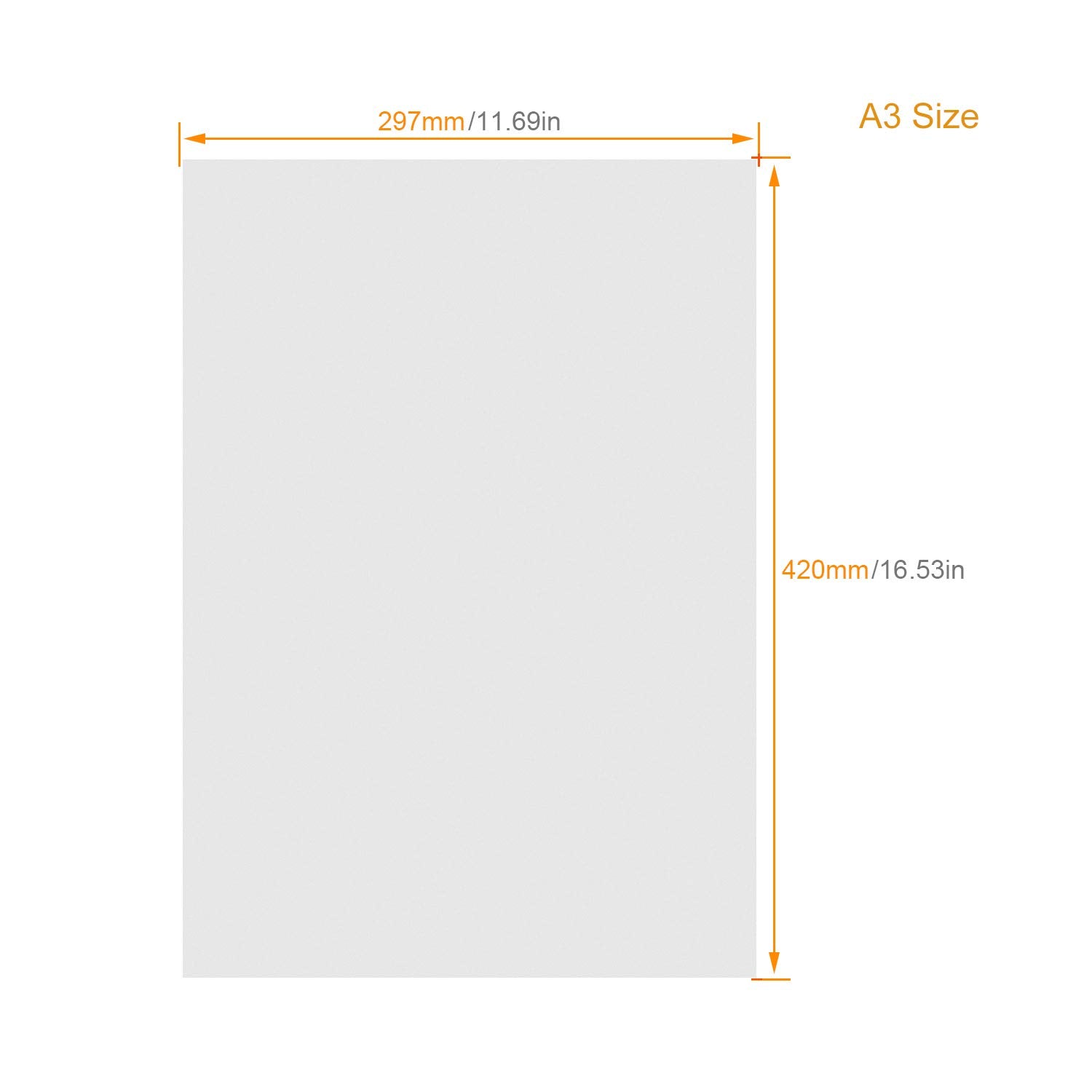 ASelected White Foam Board - 16 Pack A3 Size 5mm Thick Polystyrene for Crafts & Mounting