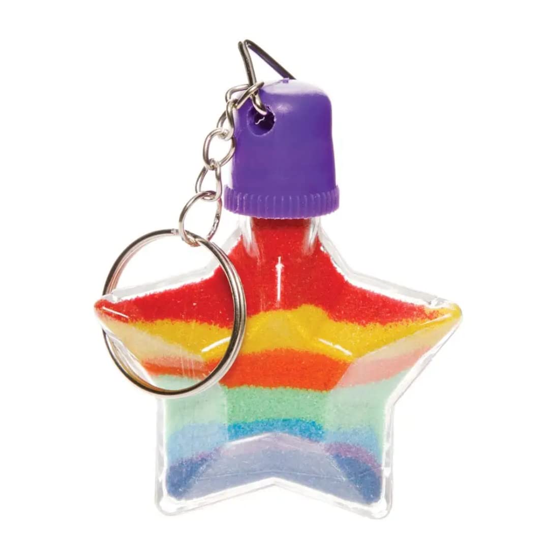 Baker Ross AX960 Rainbow Coloured Craft Sand - 7-Pack for Sand Art & Craft Projects 4