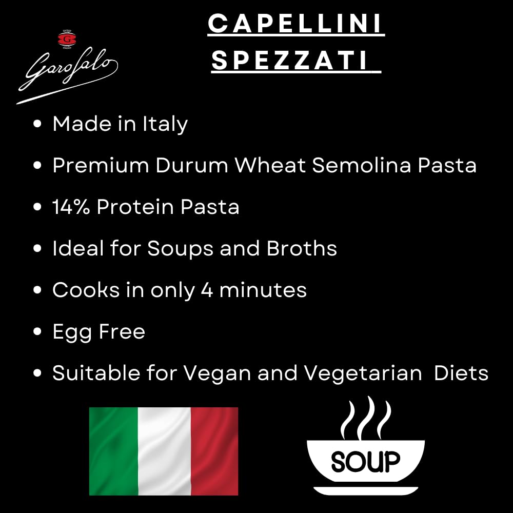 Garofalo Capellini Spezzati Italian Soup Pasta - 500g
