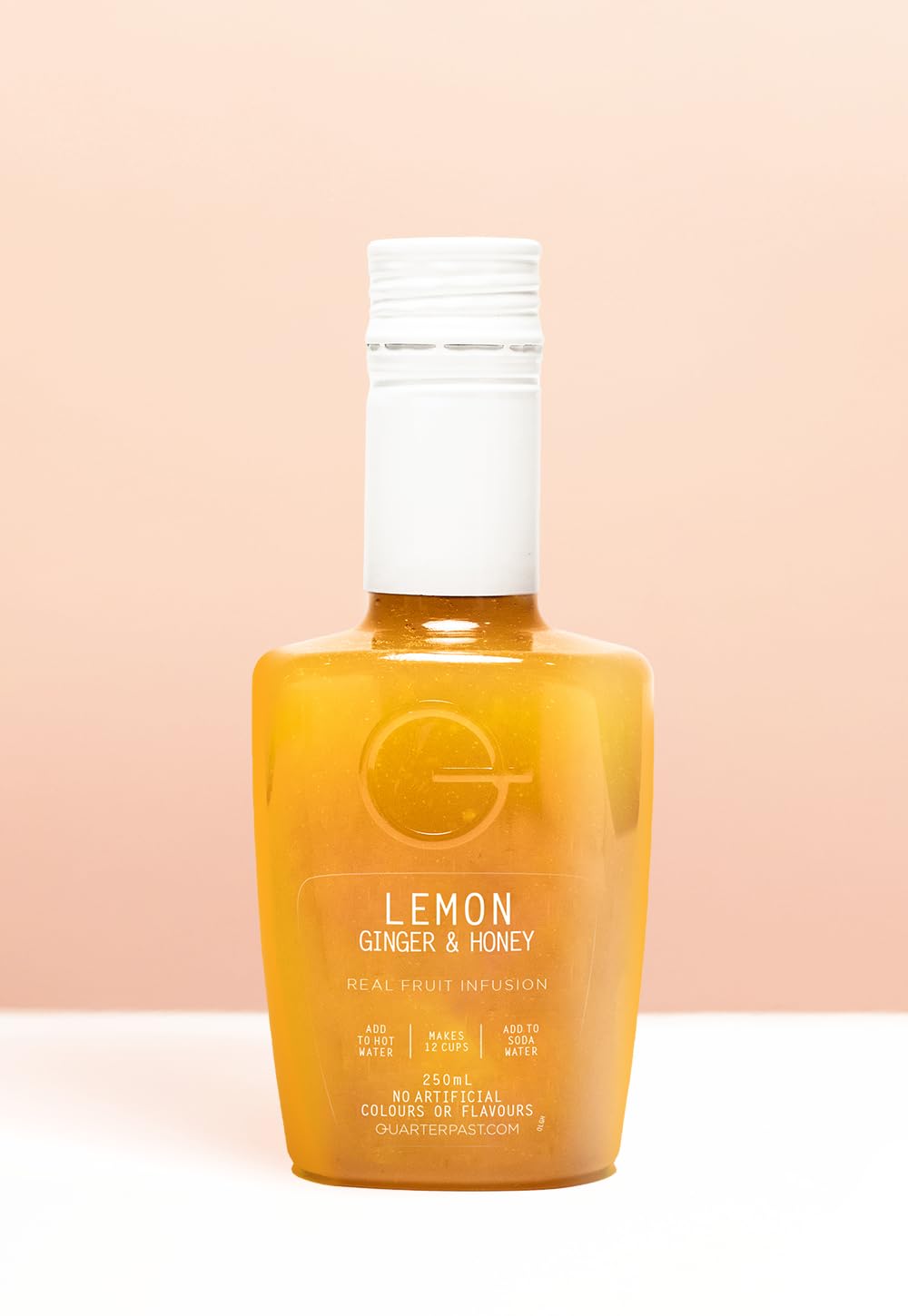 Quarterpast Lemon, Ginger & Honey Fruit Tea Infusion Concentrate - 250ml Bottle 2
