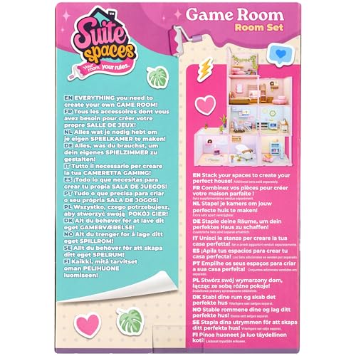 Goliath Suite Spaces Game Room Set - Customizable Playset for 3-4" Dolls 5