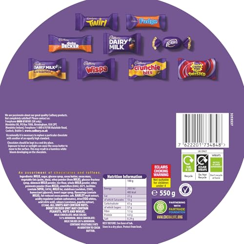 Cadbury Heroes Schokoladenbecher (550 g) – Verschiedene Miniatur-Schokoriegel 5