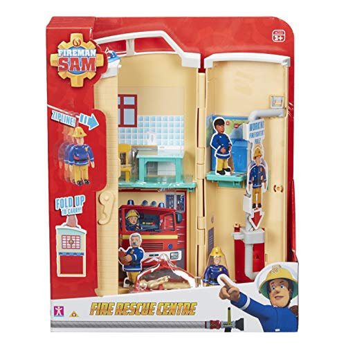 Fireman Sam Fire Rescue Centre Playset - Feature-Packed Fire Station for Ages 3+ (07200)