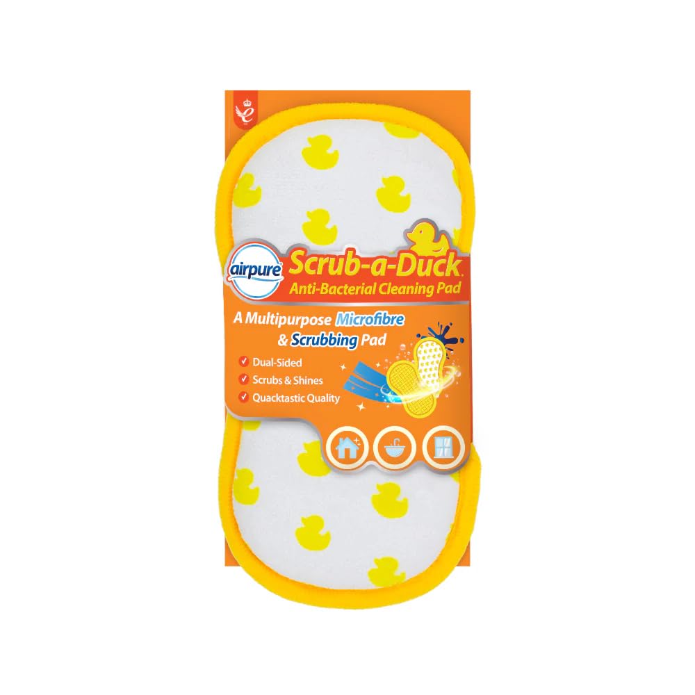 Scrub-a-Duck - Anti-Bacterial Cleaning Pad | Dual-Sided Microfibre Scrubber