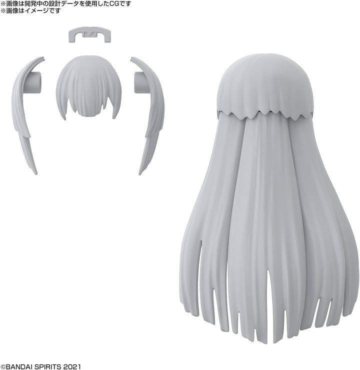 Bandai 30MS Option Hair Style Parts Vol.4 Model Kit (9030130)