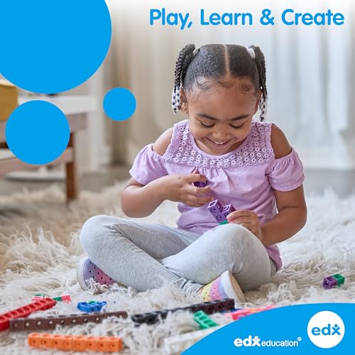 edxeducation Linking Cubes - 100-Piece Educational Building Set for Ages 3+ 12